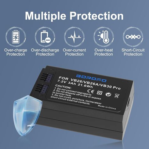 VB26B VB26A VB26 VB30 Pro Battery for GODOX V1 V1S V1N V1C V1F V1O V1 Flash and V860III V860III-S V860III-C V860III-N V860III-O V860III-F V850III Camera Flash Speedlite (1 Battery) in Saudi Arabia