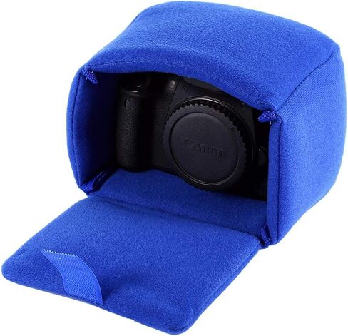 ASHATA DSLR Camera Bag, Water-resistant DSLR SLR Camera Insert Bag Velvet Insert Camera Protective Bag Case for Women, Men(blue) in Kuwait