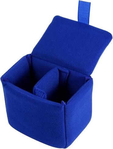 ASHATA DSLR Camera Bag, Water-resistant DSLR SLR Camera Insert Bag Velvet Insert Camera Protective Bag Case for Women, Men(blue) in Kuwait