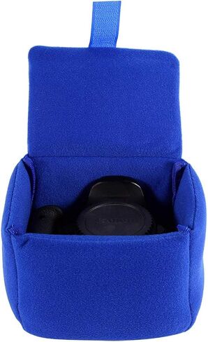 ASHATA DSLR Camera Bag, Water-resistant DSLR SLR Camera Insert Bag Velvet Insert Camera Protective Bag Case for Women, Men(blue) in Kuwait