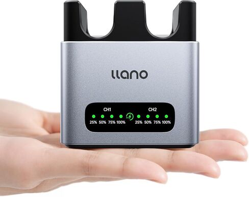 llano NP-W126S Battery 1140mAh & 20W Fast Charger Set for Fujifilm Camera | for Fujifilm X100VI X100V XT30II XM5 XT30 X100F XT3 XT50 XE5 XE4 XA7 X-PRO3, LED Display, CNC Aluminum, 1.5H Full Charged in Kuwait