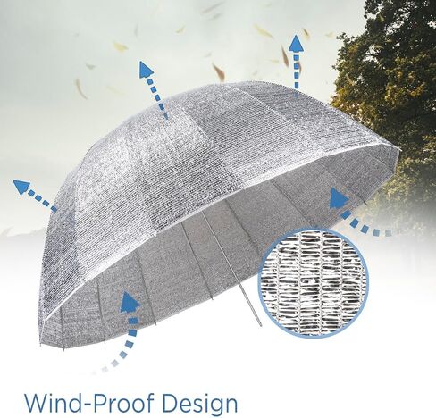 Glow Wind Proof 65" EZ Lock X-Large Deep Fiberglass Umbrella in Kuwait
