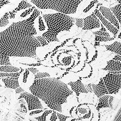 White Lace Embroidery Umbrella, Floral Craft Decorative Parasol for Stage Performance Wedding Tea Party Fashion Photography Wooden Handle in Kuwait