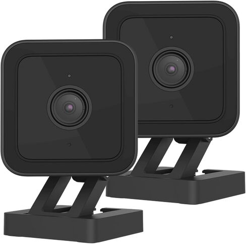 Wyze Lifestyle Cam v3 1080p HD Indoor/Outdoor Camera (2-Pack, Black) | Color night vision, motion detection alerts, two-way audio, and Alexa and Google Assistant support in Kuwait