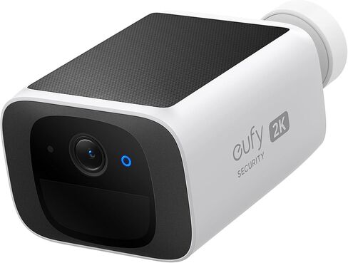 eufy Security SoloCam S220, Solar Security Camera, Wireless Outdoor Camera, Continuous Power, 2K Resolution, Wireless, 2.4 GHz Wi-Fi, No Monthly Fee, HomeBase 3 Compatible (Renewed) in Kuwait