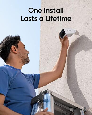 eufy Security SoloCam S220, Solar Security Camera, Wireless Outdoor Camera, Continuous Power, 2K Resolution, Wireless, 2.4 GHz Wi-Fi, No Monthly Fee, HomeBase 3 Compatible (Renewed) in Kuwait