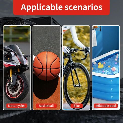 Portable Tire Inflator Air Compressor Pump Pressure with Tire Gauge Emergency and LED Light Vent for Car Motorcycle Bike Ball DC 12V Fast Inflation in Kuwait