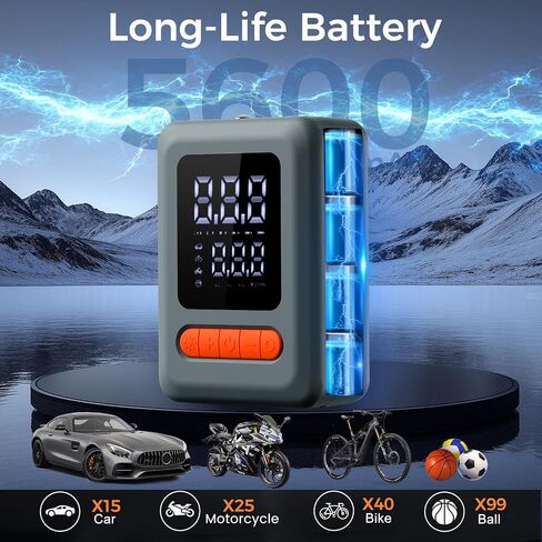 ApexNexus Tire Inflator Portable Air Compressor & Car Jump Starter (C9) in Kuwait