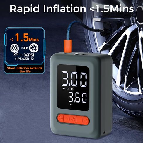ApexNexus Tire Inflator Portable Air Compressor & Car Jump Starter (C9) in Kuwait