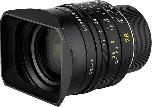 Leica Summilux-M 28mm f/1.4 ASPH. Lens (Black) Professional Wide-Angle Prime M-Mount for Low-Light, Street, Architecture, Travel & Documentary Photography (11668) + Sling Backpack + More in Kuwait