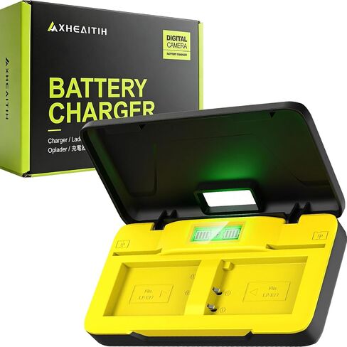 LC-E17 20W PD 1.2h Dual Slot Camera Charger Fast Charging for Canon | T7i T6i T6s SL3 SL2 77D 9000D 8000D 800D 850D 760D 750D 200D M6 M6 Mark II M5 M3 Kiss X8i RP R10 in Kuwait