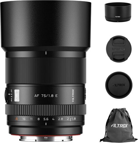 VILTROX AF 85mm F1.8 II FE Lens for Sony E Mount, f/1.8 Large Aperture Portrait Full Frame Lens with STM Motor for Sony E-Mount Camera a7IV a7CII a7RV a7S III ZV-E10 II ZV-E10 a6700 a6400 a7iii a9 A1 in Kuwait