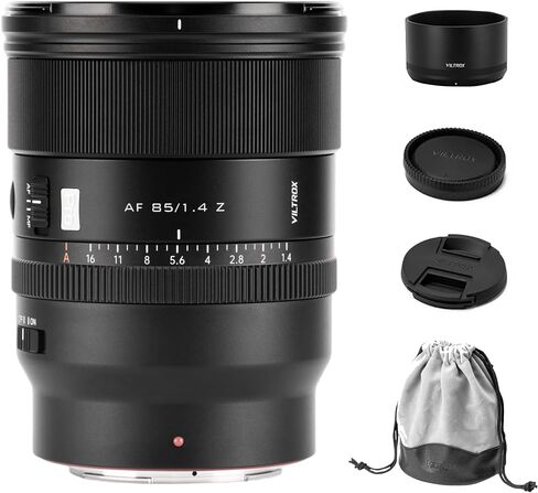 VILTROX AF 85mm f/1.4 Full Frame Lens for Nikon Z, AF 85mm f/1.4 Full Frame Auto Focus Camera Lens with Nikon Z Mount Cameras Zfc Z50 Z5 Z6 Z7 Z8 Z9 Z in Kuwait