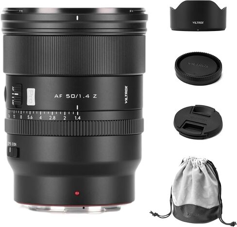 VILTROX AF 85mm f/1.4 Full Frame Lens for Nikon Z, AF 85mm f/1.4 Full Frame Auto Focus Camera Lens with Nikon Z Mount Cameras Zfc Z50 Z5 Z6 Z7 Z8 Z9 Z in Kuwait