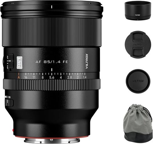 VILTROX AF 85mm F1.8 II FE Lens for Sony E Mount, f/1.8 Large Aperture Portrait Full Frame Lens with STM Motor for Sony E-Mount Camera a7IV a7CII a7RV a7S III ZV-E10 II ZV-E10 a6700 a6400 a7iii a9 A1 in Kuwait