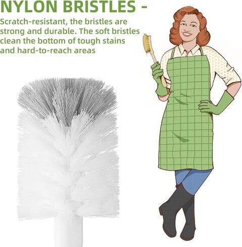 SUBEKYU Bottle Brush, Baby Bottle Brush with Nipple and Straw Cleaner Set, Gray+ White (Gray+ White 5P) in Kuwait