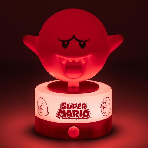 Paladone Super Mario Boo Motion Sensor Room Guard and Night Light, Officially Licensed Nintendo LED Lamp and Security Alarm for Kids Bedrooms, Teenagers, Home, Gift Idea | Motion Sensor Alarm Function • Official Sounds And Flashing Red Light • Includes Ni in Kuwait