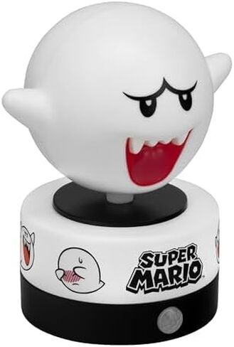 Paladone Super Mario Boo Motion Sensor Room Guard and Night Light, Officially Licensed Nintendo LED Lamp and Security Alarm for Kids Bedrooms, Teenagers, Home, Gift Idea | Motion Sensor Alarm Function • Official Sounds And Flashing Red Light • Includes Ni in Kuwait