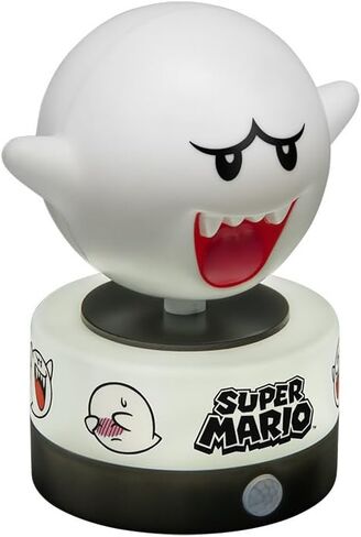 Paladone Super Mario Boo Motion Sensor Room Guard and Night Light, Officially Licensed Nintendo LED Lamp and Security Alarm for Kids Bedrooms, Teenagers, Home, Gift Idea | Motion Sensor Alarm Function • Official Sounds And Flashing Red Light • Includes Ni in Kuwait