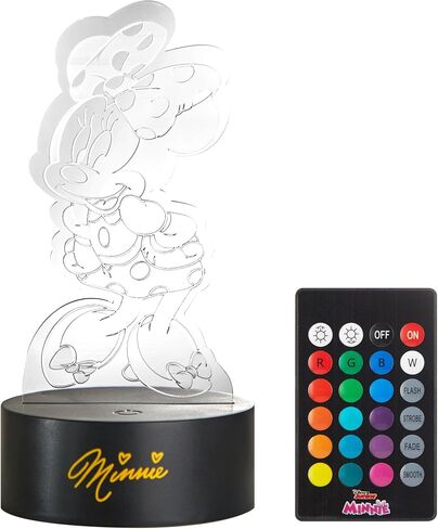 Idea Nuova Disney Minnie Mouse 3D Acrylic LED Illusion Lamp in Kuwait