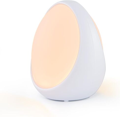 Gelielim Baby Egg Night Light for Nursery | 8 Colors Changing,Rechargeable 1800mAh Battery,BPA Free Silicone,Stepless Dimming,1h Timer,Touch Night Lamp for Breastfeeding in Kuwait