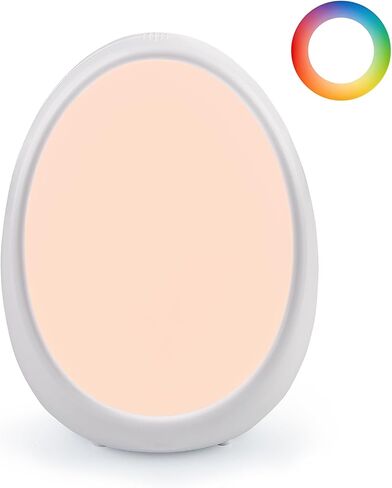 Gelielim Baby Egg Night Light for Nursery | 8 Colors Changing,Rechargeable 1800mAh Battery,BPA Free Silicone,Stepless Dimming,1h Timer,Touch Night Lamp for Breastfeeding in Kuwait