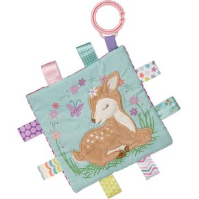 Taggies Soothing Sensory Crinkle Me Toy with Baby Paper and Squeaker, Flora Fawn, 6.5 x 6.5-Inches in Kuwait