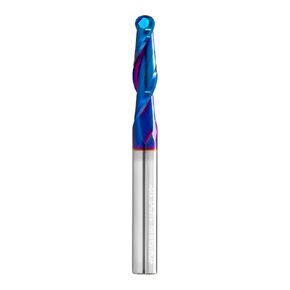 2 PCS Ball Nose Set CNC Router bits Carbide Ball Nose End Mill with Nano Blue Coating for Side Milling. End Milling. Finish Machining. (2 PSC Ball Nose Set) | for Side Milling,End Milling,Finish Machining,includes different sizes of bits to accommodate di in Kuwait