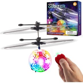 Force1 Orbiter Flying Orb Ball Toy Hand Operated Spinner Drones for Kids - Mini UFO Drone Toys with Remote, Rechargeable LED Indoor Floating Hover Hand Controlled Orb Toys in Saudi Arabia