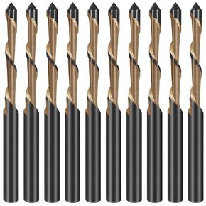 3/16" Drywall Router Bits, 10Pcs Drywall Cutting Tools Guide Point Cutting Bits,Drywall Bit Drywall Guide Point Cutting Bits,Used for with Spiral Saw and Power Tools in Kuwait