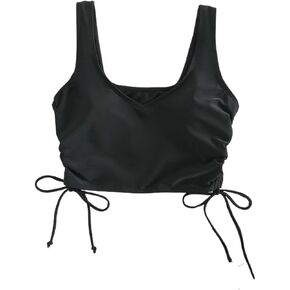 Womens Bikini Tops Summer Beach Drawstring Side Bikini Top in Kuwait