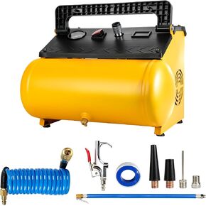 2 Gallon Cordless Air Compressor for DEWALT 20V MAX Battery (Tool Only) | Oil-Free, Max 120 PSI, with 8 PCS Accessory Kit, Portable, Battery Not Included in Kuwait