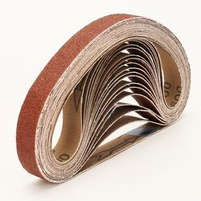 20 Pcs 3/4 x 20.5 Inch Premium Hard Cloth Aluminum Oxide Sanding Belts,4 Pcs Each of 60/100/240/400/600 Grits Sanding Belt for Detailing Bandfile Sander,520 x 20 mm Sanding Belts for Mini Belt Sander. in Saudi Arabia