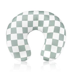 DILIMI Nursing Pillow Cover, Stretchy Removable Case for Breastfeeding Pillows, Ultra Soft Comfortable Slipcover for Baby Girl and Boy, Checkerboard Grid in Kuwait