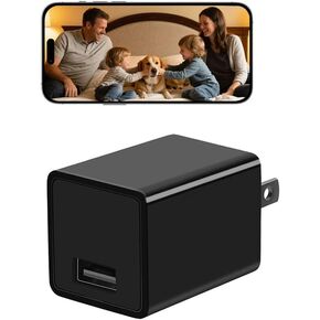 Hidden Spy Camera for Home Use, WiFi Indoor Surveillance Camera with Remote Monitor via Phone App for Home Security - Video Monitoring Only(Black) in Saudi Arabia