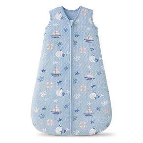 1.0 TOG Baby Sleep Sack 18-24 Months，Cotton Quilted Wearable Blanket Baby Boy Girl Sleeping Sack, 2-Way Zipper Sleeping bag for Toddler Blue Sea(XLarge) in Saudi Arabia