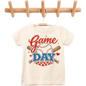 تي شيرت البيسبول للأطفال من Game Day - تي شيرت رياضي برسوم مرحة in Kuwait