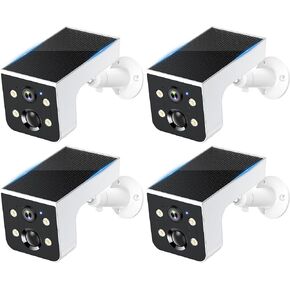 Thybro Solar Outdoor Wireless Security Camera Tolerate the Any Weather | Long Battery Life Recharges via 5W Solar Panel - Perfect for Monitoring House Entrance Video Quality is Great and Clear 4Pack in Saudi Arabia