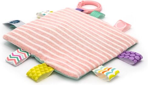 Taggies Soothing Sensory Crinkle Me Toy with Baby Paper and Squeaker, Flora Fawn, 6.5 x 6.5-Inches in Kuwait