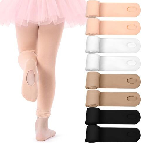 Janmercy 8 Pair Girl Ballet Tights | Back to School Dance Tights for Girls Kids Toddlers, Leggings, Stockings for Daily Outfits Ballet Classes in Saudi Arabia