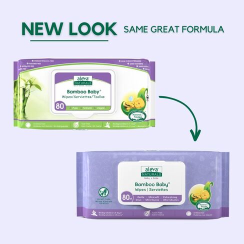Aleva Naturals Bamboo Baby Wipes - 480 ct in Kuwait