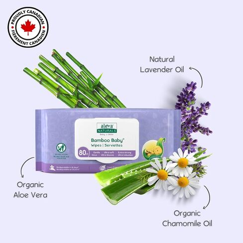 Aleva Naturals Bamboo Baby Wipes - 480 ct in Kuwait