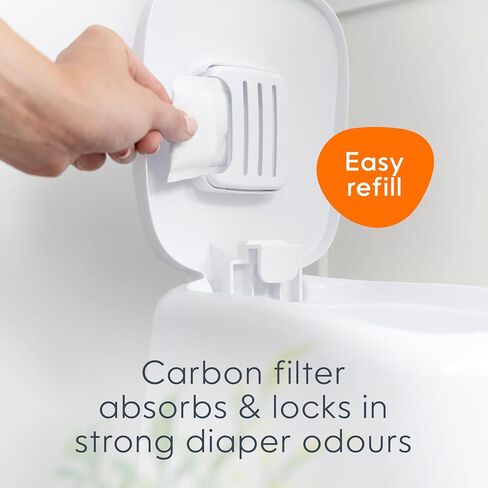 Diaper Genie Carbon Filter (4-Pack) | Diaper Pail Odor Eliminator & Deodorizer | Compatible with the Diaper Genie Complete and Expressions Pail in Kuwait