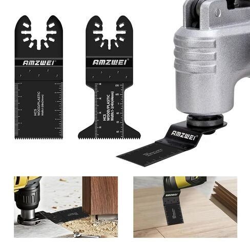 AMZWEI 50Pcs Oscillating Tool Blades, Professional Universal Saw Blades | Wood Metal Cutting, Multitool Blades Compatible with Dewalt, Milwaukee, Dremel, Ryobi in Kuwait