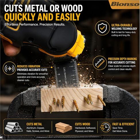 Bionso 20 PCS Titanium Oscillating Tool Blade Cuts Metal and Wood, Sharp and Durable Multitool Blades, Multi Tool Blades Kits, Oscillating Saw Blades Fit Dewalt Milwaukee Ryobi Makita Worx Rockwell in Kuwait