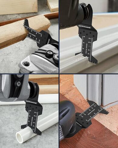 GORWARE Oscillating Tool Blades, Japanese Tooth Quick Release Multi Tool Blades Kits Fit Milwauke, Chicago, Worx, Rockwell, Rigid (100PCS Japanese Tooth Blades) in Kuwait