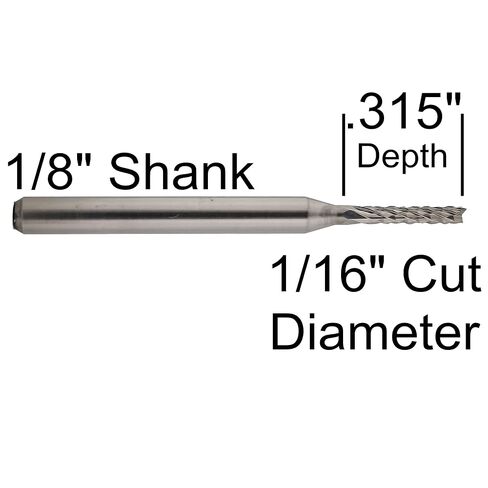 1/16'' Grout Removal Tile Cutting Bit - Ten Pieces - Solid Carbide Made in USA in Kuwait