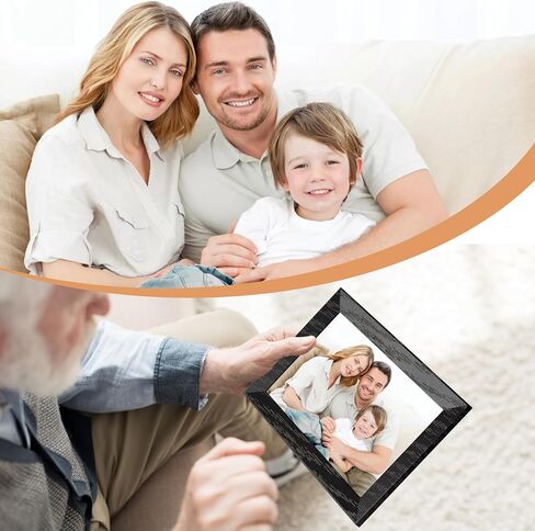 Digital Photo Frame 10.1 inch,WiFi Digital Picture Frame | 1280x800 IPS Touch Screen,Auto-Rotate,Wall Mountable,Remote Photo Video Upload,Multi-User Sharing,Home Decor & Gift in Kuwait
