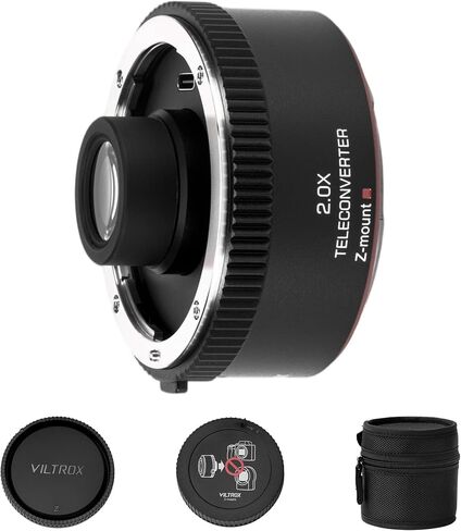 VILTROX Teleconverter TC-2.0X for 2.0X Magnification, Auto Focus Teleconverter Extender Converter Compatible with Nikon Z-Mount NIKKOR Z 70-200mm f/2.8VR S, 400mm f/4.5 VR S, 100-400mm f/4.5-5.6 VR S in Kuwait