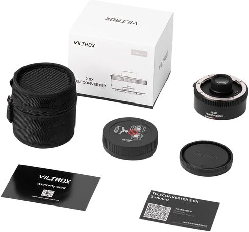 VILTROX Teleconverter TC-2.0X for 2.0X Magnification, Auto Focus Teleconverter Extender Converter Compatible with Nikon Z-Mount NIKKOR Z 70-200mm f/2.8VR S, 400mm f/4.5 VR S, 100-400mm f/4.5-5.6 VR S in Kuwait